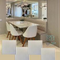 40 Placas Painel Ripado Revestimento 3d De Parede Resistente