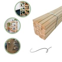 40 Ripas De Madeira Pinus 70x2x1cm Para Artesanato Decoração 40 Ripas De Madeira Pinus 70x2x1cm Para Artesanato Decoração