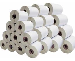 40 Rolos Etiqueta Bobina Adesiva Couchê 10x5cm (100x50mm)