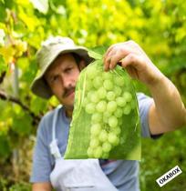 40 Saco Organza Protege Fruta No pé Lavável para fruta uva