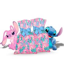 40 Sacolas Lembrancinhas Festa Stitch Rosa Decoração anive