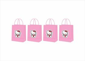 40 Sacolinhas Hello Kitty rosa