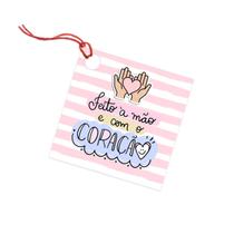 40 Tags Para Pacotes De Presente E Encomendas Com Furo