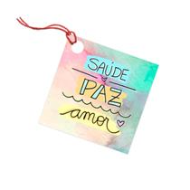 40 Tags Para Pacotes De Presente E Encomendas Com Furo