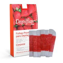 40 Tiras De Cera Depilação Pronta Sobrancelhas Buço Morango Depilflax 40 Tiras De Cera Depilação Pronta Sobrancelhas Buço Morango Depilflax