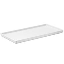 40 Travessas Retangulares Servir Petiscos 27x13cm Comida Japonesa Branco Bandeja Decorativa Uno Coza