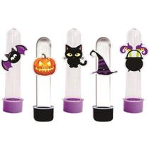 40 Tubetes Halloween menina (lilás e preto) - Envio Imediato