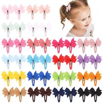 40 unidades de clipes Snap Baby Hair Bows para meninas, fita de gorgorão totalmente embrulhada, presilhas de cabelo infantil de 2 polegadas, acessórios para meninas, recém-nascidos e crianças pequenas 40 unidades de clipes Snap Baby Hair Bows para meninas, fita de gorgorão totalmente embrulhada, presilhas de cabelo infantil de 2 polegadas, acessórios para meninas, recém-nascidos e crianças pequenas