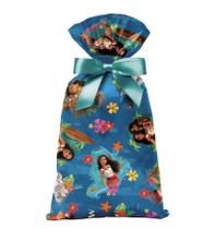 40 Unidades Sacolinha Surpresa Plástica Moana 2 Disney 20x29cm - Cromus - Inspire sua Festa