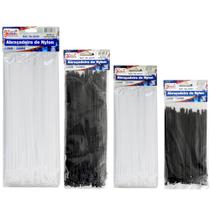 400 Abraçadeiras Nylon Lacre Fita Hellerman 15, 20, 25, 30cm