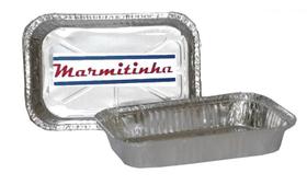 400 Bandeja Alumínio Com Tampa B090 220Ml Marmitinha (4Cx)