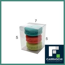 400 Caixas Acetato P/3 Macaron Ou Mini Sabonetes 5x5x7 Cm - Carraschi embalagem