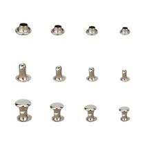 400 Pares De Rebites De Couro Com Dupla Tampa Em 4 Cores, Estacas Metálicas Tubulares De 3mm Para 400 Pares De Rebites De Couro Com Dupla Tampa Em 4 Cores, Estacas Metálicas Tubulares De 3mm Para