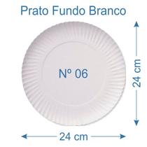 400 Prato de Bolo Salgado Fundo Branco Nº6