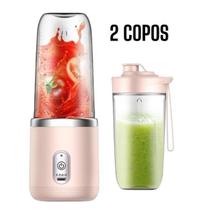 400ML 6 Lâminas Espremedor Elétrico Mini Liquidificador Portátil De Suco De Alimentos Misturador Leite Modelo:2 COPOS RO 400ML 6 Lâminas Espremedor Elétrico Mini Liquidificador Portátil De Suco De Alimentos Misturador Leite Modelo:2 COPOS RO