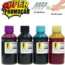 400ml Kit Tinta Recarga Compatível Cartucho 664 Hp 2136 3636 3836 + Com Manual de Instrução