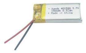401530 3,7v 150mah Com 2 Fios 4mm X 15mm X 30mm