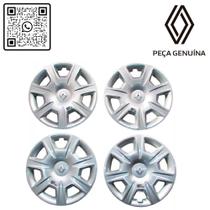 403151862r - kit com 4 calotas fuego - aro 15 - 2014 em diante - logan ii/sandero ii