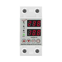 40A 63A AC 230V Display Duplo Ajustável Digital Protetor De Sobretensão Relé Trilho Din 40A 63A AC 230V Display Duplo Ajustável Digital Protetor De Sobretensão Relé Trilho Din