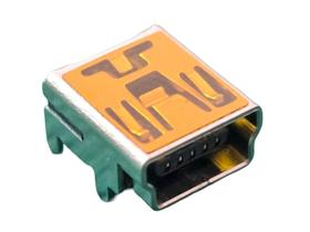 40x Conector Mini Usb Tipo B Femea Smd