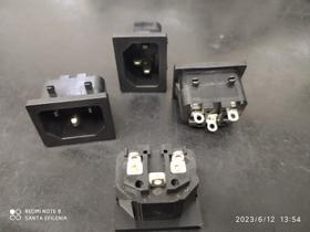 40x Conector Tripolar Para Fonte Tu-301 10amp 250v Tecx 40x Conector Tripolar Para Fonte Tu-301 10amp 250v Tecx