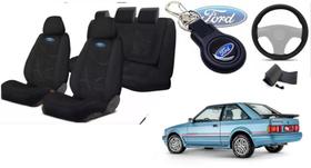 427Kit Capas Tecido Escort 1983-1995 + Volante + Chaveiro