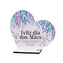 45 Coração MDF Homenagem com Amor Kit Especial Mães