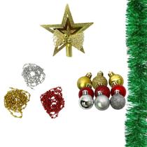 45 Enfeites de Natal Decoração Estrela Cordões