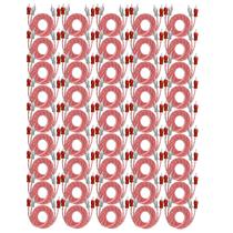 45x Cabo RCA Injetado 1M Plug em Metal Espessura 4mm Tech One