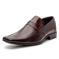 4606BGISapato Social Masculino Loafer calce fácil em Couro nobre natural