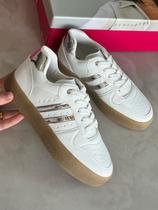 4690 Tênis Sua Cia Branco com prata sola marrom