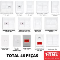 46un Tomada Interruptor Com Placa 4x2 4x4 Evidence FAME