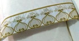 4,70 Metros Barrado Richilieu Para Lençol Banho Cortina Toalha