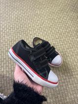 4734- Tênis Infantil Preto com tiras autocolantes Super Estiloso!