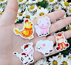 48 Apliques Fazendinha para forminhas, toppers, latinhas, tubetes 48 Apliques Fazendinha para forminhas, toppers, latinhas, tubetes