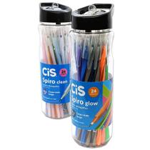 48 Canetas Spiro CiS Garrafa Colorida Glow + Garrafa Clean 48 Canetas Spiro CiS Garrafa Colorida Glow + Garrafa Clean