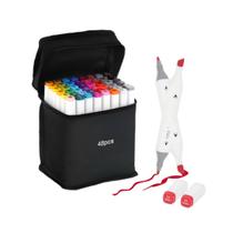 48 Cores Marcadores Duplos Punta Pincel Plumon Touch 48 Cores Marcadores Duplos Punta Pincel Plumon Touch