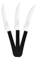 48 Facas Churrasco Leme Lâmina Inox Preto Fpbag - Tramontina