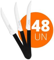 48 Facas Churrasco Leme Lâmina Inox Preto Fpbag - Tramontina