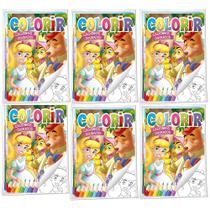 48 Livros Contos Clássicos Para Ler E Colorir Biblioteca Infantil (C/ Repetição) Lembrancinha