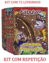 48 Livros Fábulas História Atacado Lembrancinha De Aniversário C/ Repetição 48 Livros Fábulas História Atacado Lembrancinha De Aniversário C/ Repetição