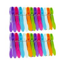 48 Pçs De Prendedores De Roupa De Plástico Macio E Resistente Ao Vento Para Varal, Clips Para