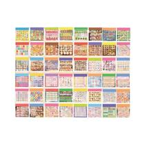 48 Peças De Adesivos De Filme Flash Sand Cut Para DIY, Material Para Capa De Telefone, Diário, Álbum