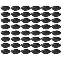 48 Pratos Petisqueiras Sobremesa Quadrados 17cm Preto Doces Frutas Coza 48 Pratos Petisqueiras Sobremesa Quadrados 17cm Preto Doces Frutas Coza