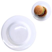 48 Pratos Raso em Melamina Para Refeição Buffet Hotel 22,5cm