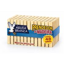 48 Prendedores De Madeira Águia Branca Tamanho Tradicional Envio Imediato 48 Prendedores De Madeira Águia Branca Tamanho Tradicional Envio Imediato