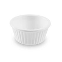 48 Ramekins Canelado Melamina 30ml Branco para Molhos Maionese Katchup Restaurante