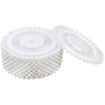 480 Alfinetes Cabeça Bola Apliques Arranjo Artesanato Branco