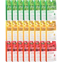 480 Folhas Pronta Corporal Natural Hortelã Morango Depilflax