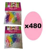 480 Xuxinhas Elásticos De Silicone Colorida c/ bolinha